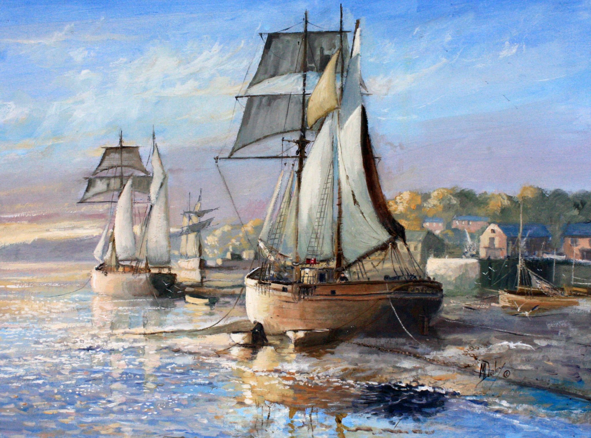 Drying Sails by Michael Dayley