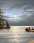 Moonlit Anchorage by Alex Hill