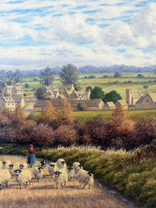Overlooking Cutsdean Cotswolds by Laurence Udall