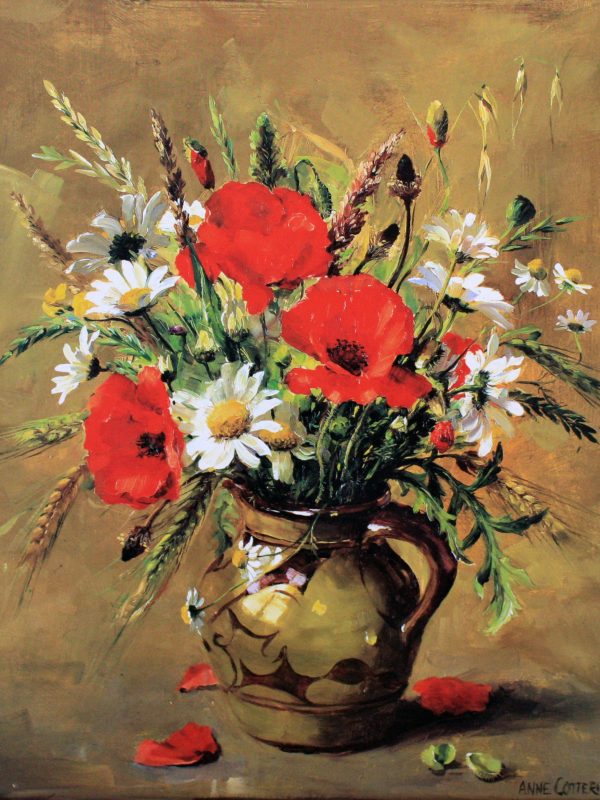Poppies and Cornfield Flowers by Anne Cotterill