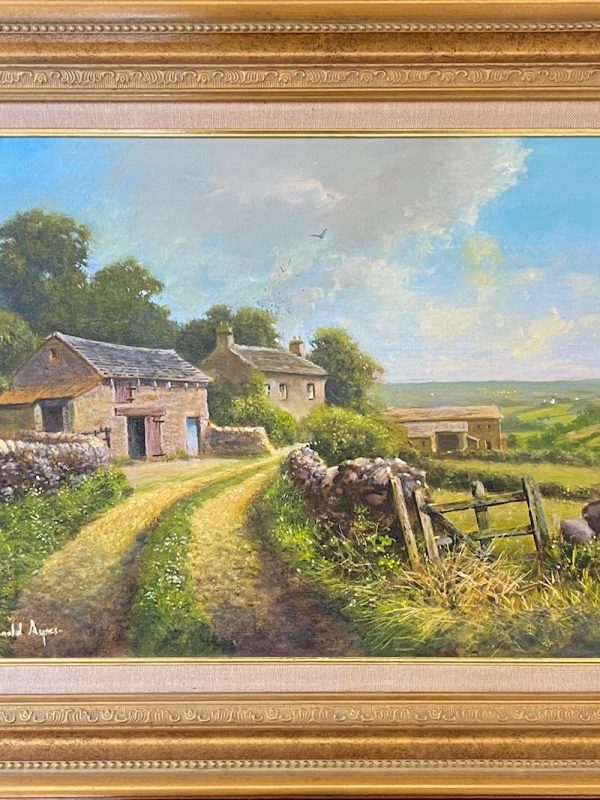 Cutthorpe Lane original painting by artist Donald Ayres