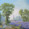 Lane with Bluebells by Donald Ayres 2