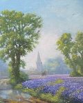 Lane with Bluebells by Donald Ayres 2