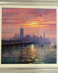 Reflections of Westminster by A Grant Kurtis - Framed