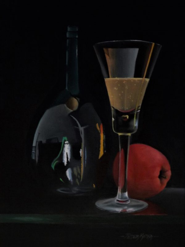 Apple Juice is an original painting by the artist Peter Kotka