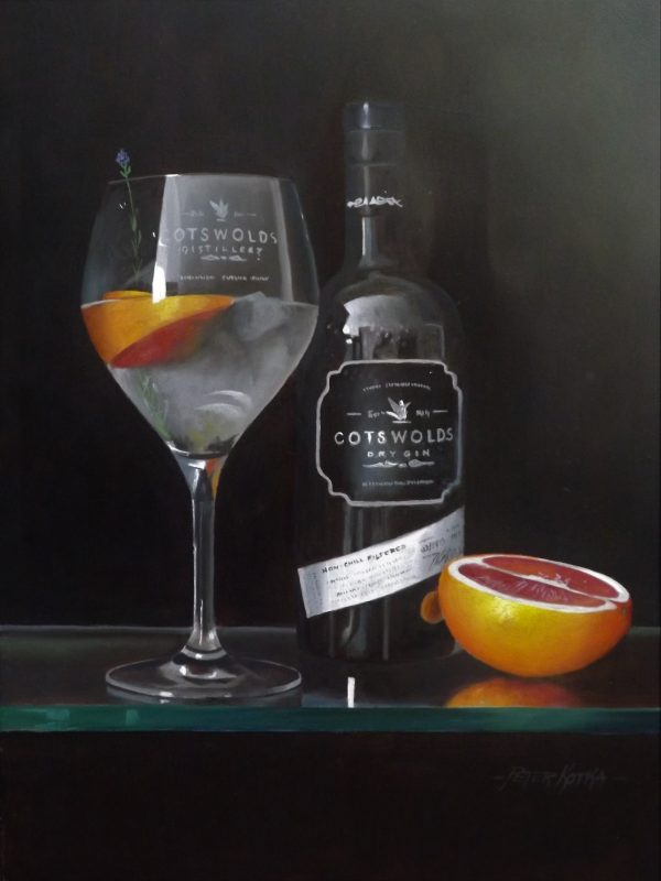 Gin perfection is an original painting by Peter Kotka