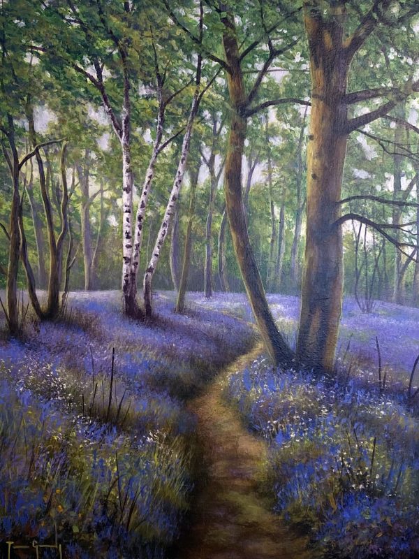 Along the Bluebell Path by Terence Grundy
