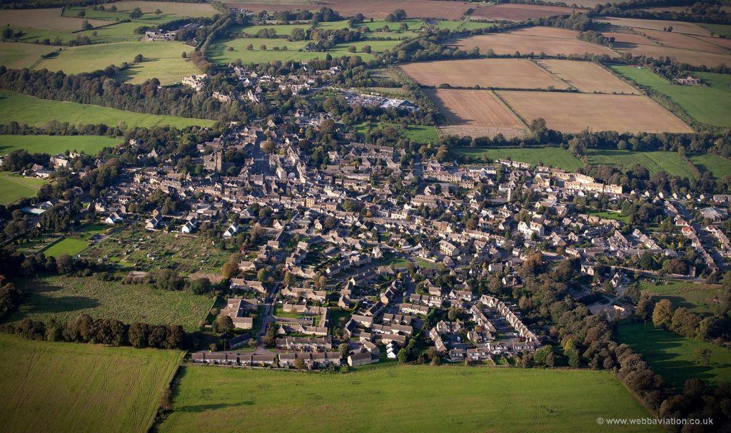 Stow-on-the-Wold from the air