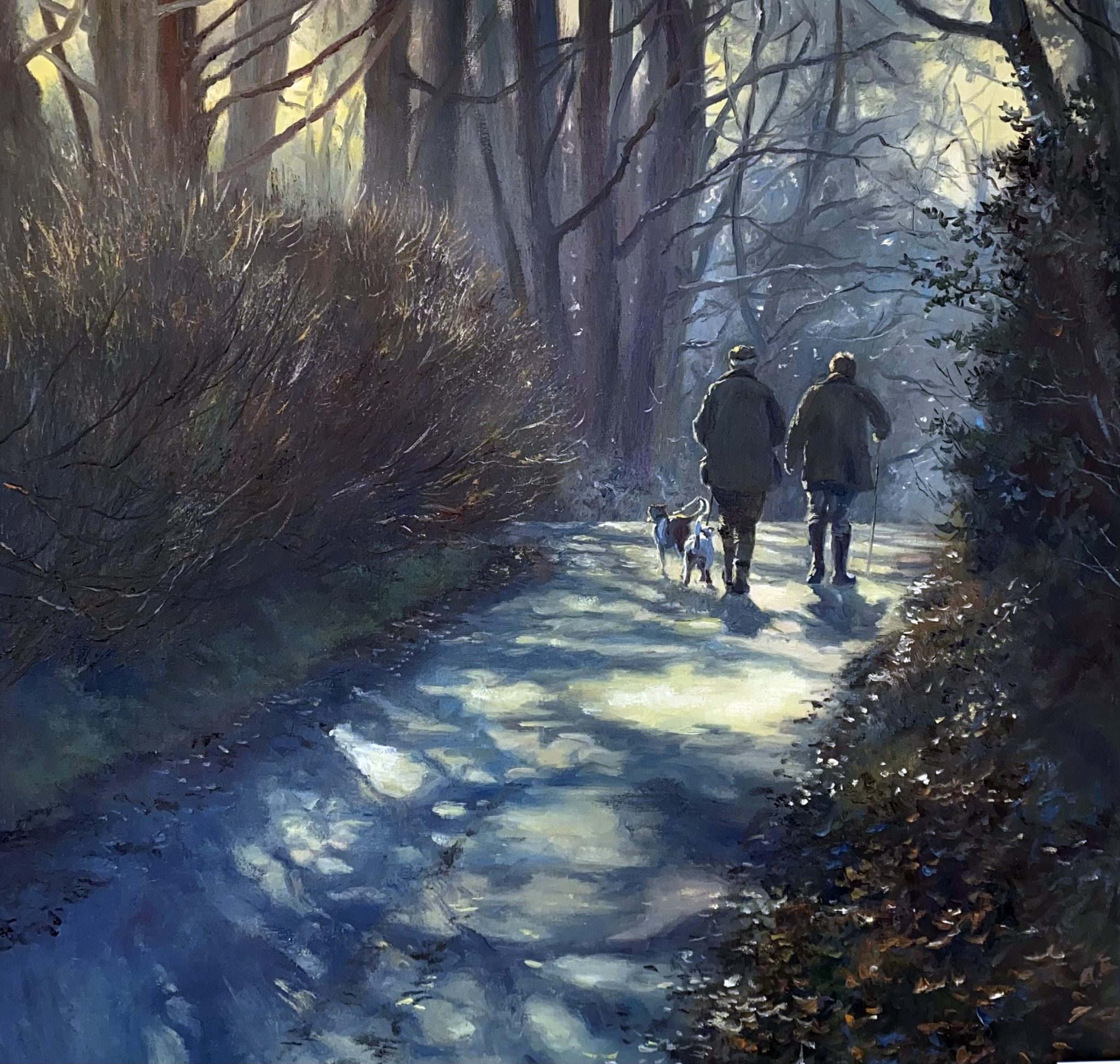 Autumn Walk is an original painting by the talented artist Stephen Hawkins