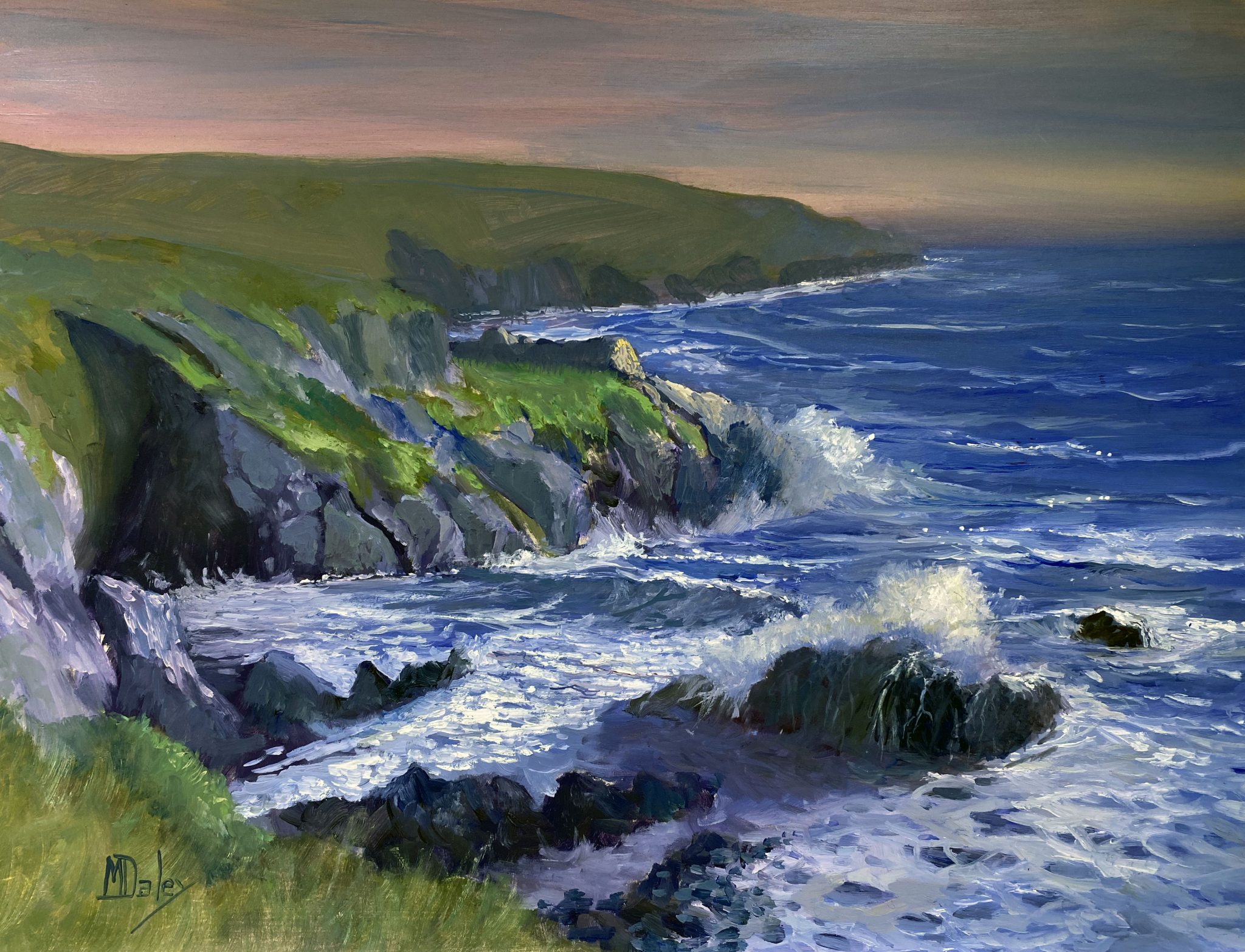 Cornish Seascape by artist Mike Daley