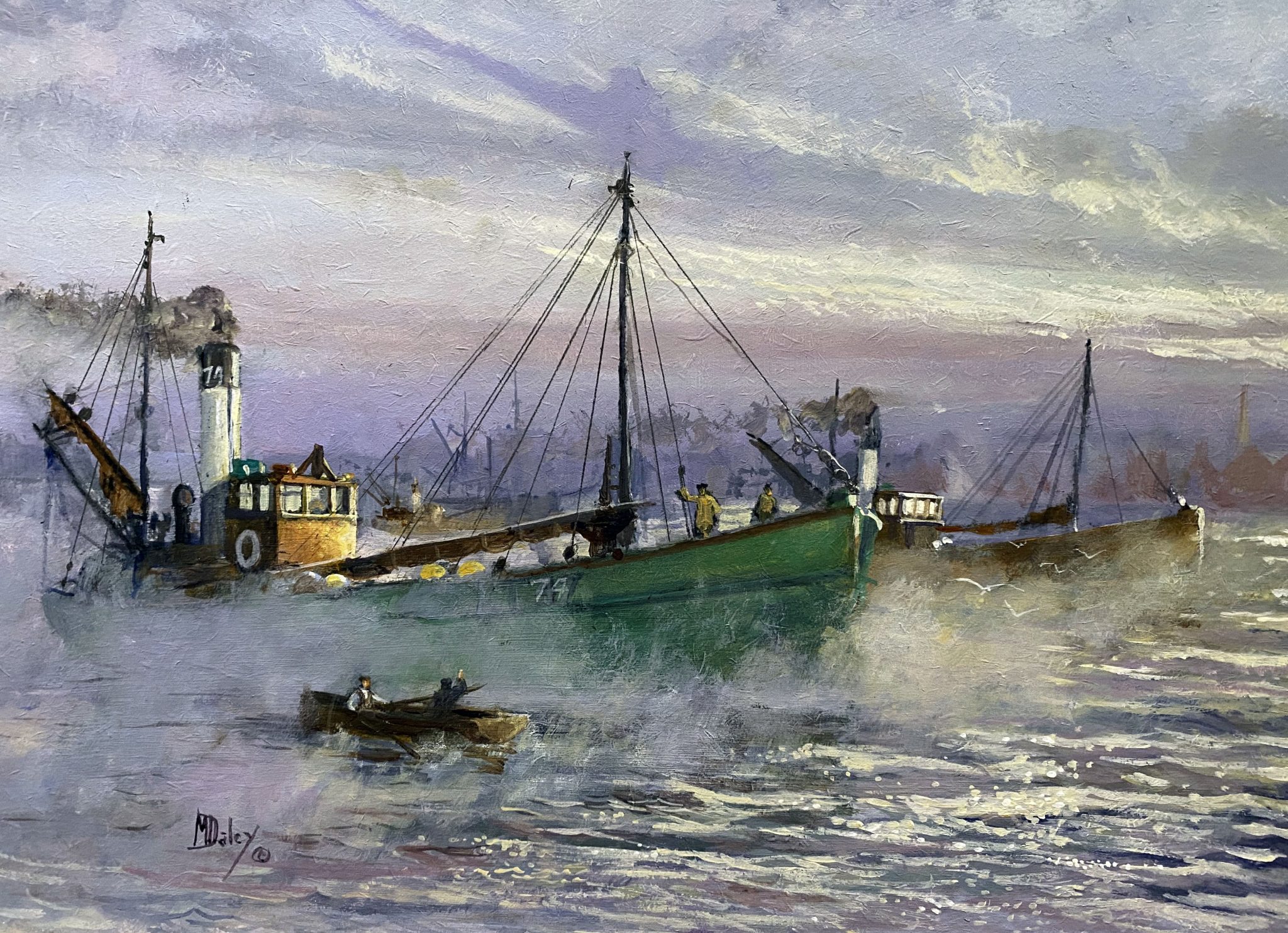 Outbound for the Herring by artist Mike Daley