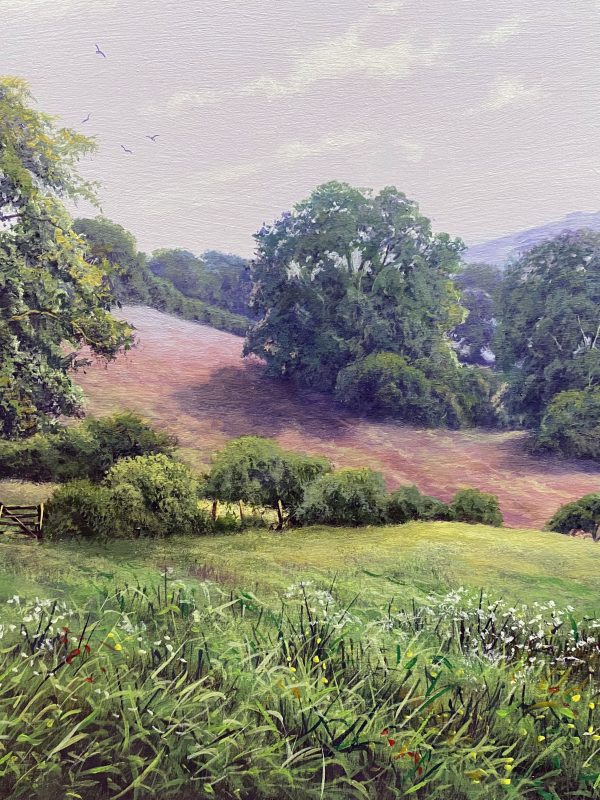 Over the Fields by artist Terence Grundy